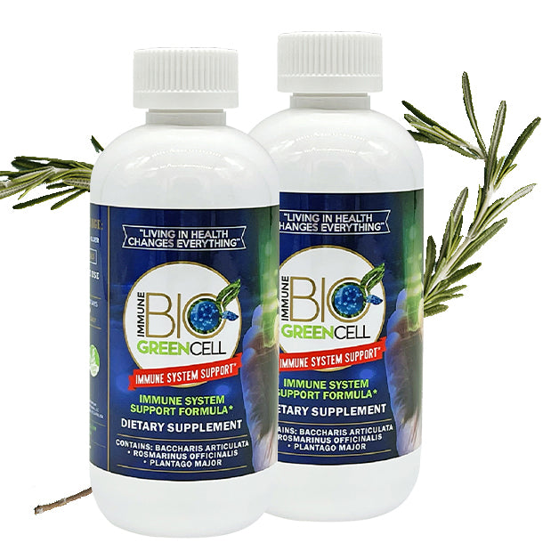 Immune Bio Green Cell  - Immune System Support* - Incluye 2 Botellas - 2ml Per Serving