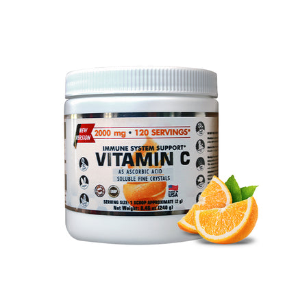Vitamina C  2,000 Mg - 120 Servicios (8.46 Oz - 240 G)